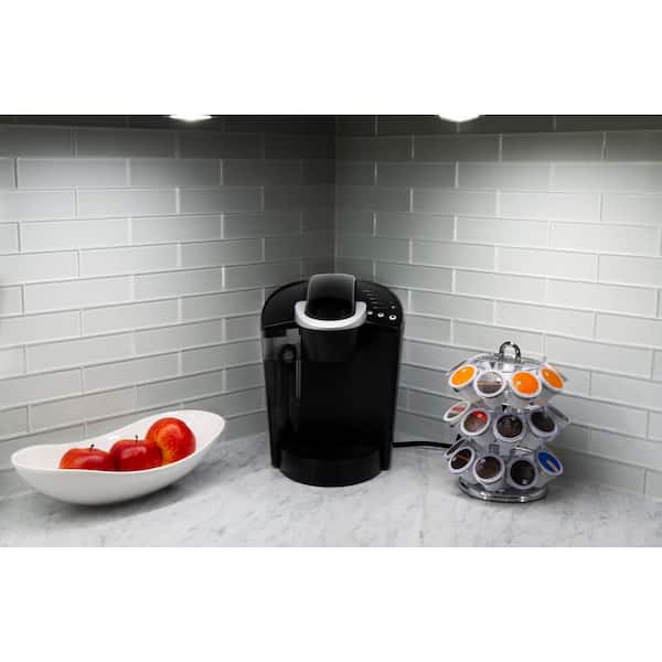 Battery Operated LED Under Cabinet Puck Lights with Remote (6-Pack)