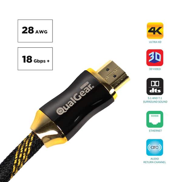 HDMI Premium Certified 2.0b cable with Ethernet, 10 ft. (2-Pack)