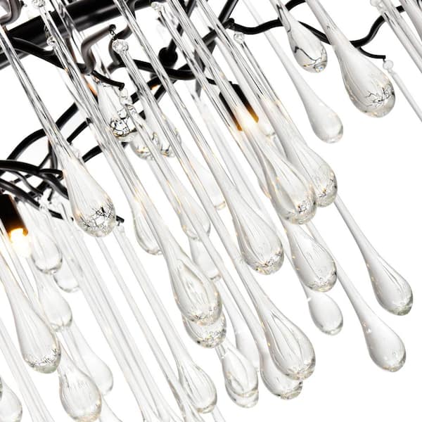 Anita 6 Light Chandelier With Black Finish
