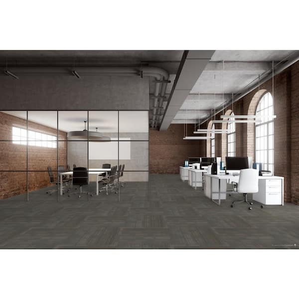 Cavell Windward Residential/Commercial 24 in. x 24 in. Glue-Down Carpet Tile (18 Tiles/Case) (72 sq. ft.)