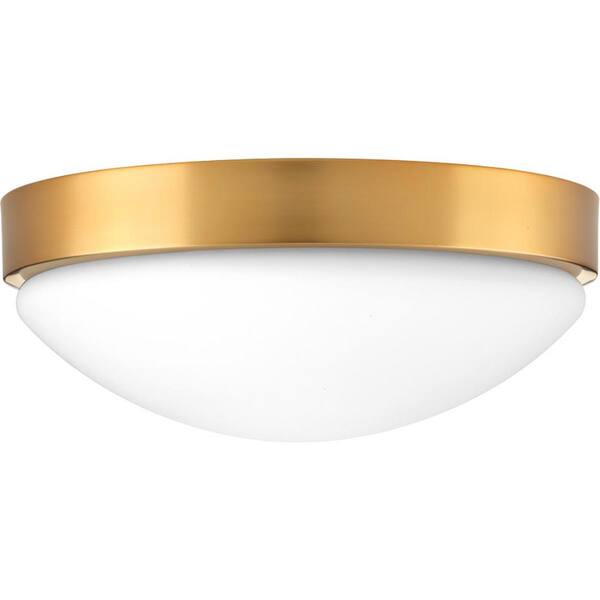 Elevate Collection 17-Watt Brushed Bronze Integrated LED Flush Mount