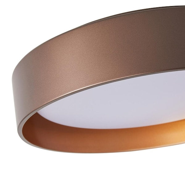 17.71 in. 1-Light Creative Design Simple Drum 25-Watt Integrated LED Flush Mount Ceiling Lighting