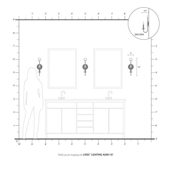 Estate 1 Light Antique Brass Sconce