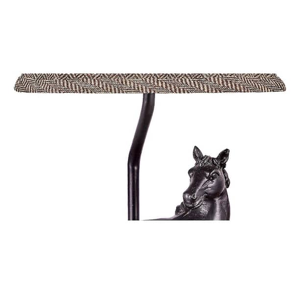 Josephine 12 in. Black Table Lamp