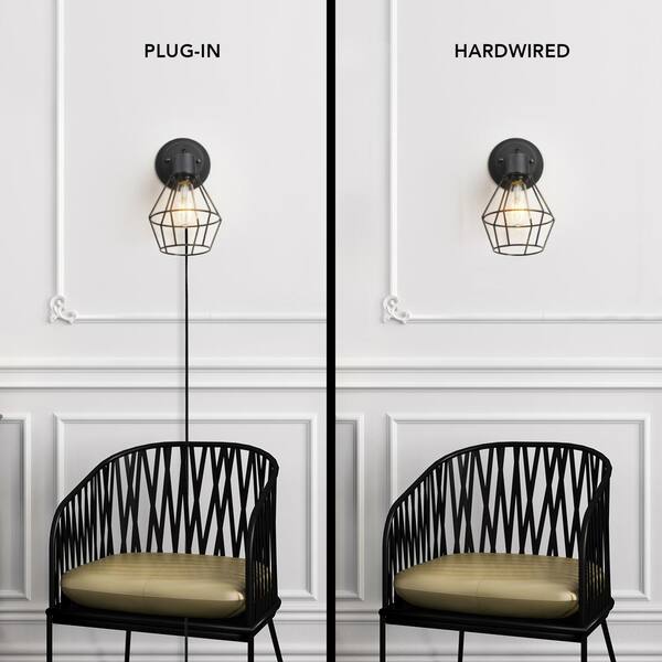 Bryson 1-Light Matte Black Wall Sconce