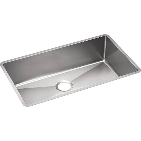 Crosstown 32 in. Undermount Single Bowl 18 Gauge Stainless Steel Kitchen Sink Only