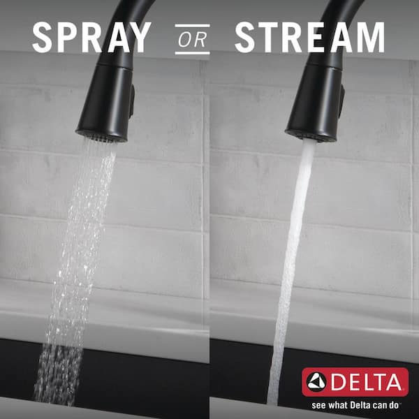 Westville Single Handle Pull Down Sprayer Kitchen Faucet in Matte Black