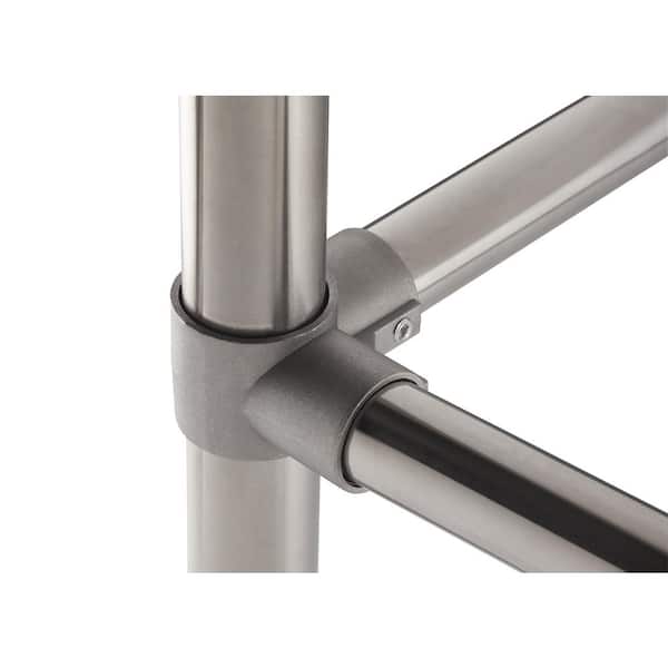 41.7 in. x 24 in. x 49.2 in. Stainless Steel Utility Sink with Pull out Faucet