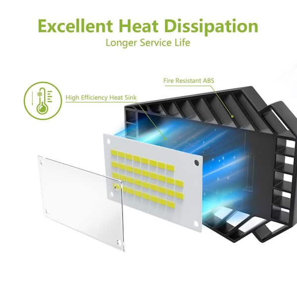 700-Watt Equivalent 12,000 Lumens LED 4-Panel Garage E26 Bulb 6500K Deluxe Daylight