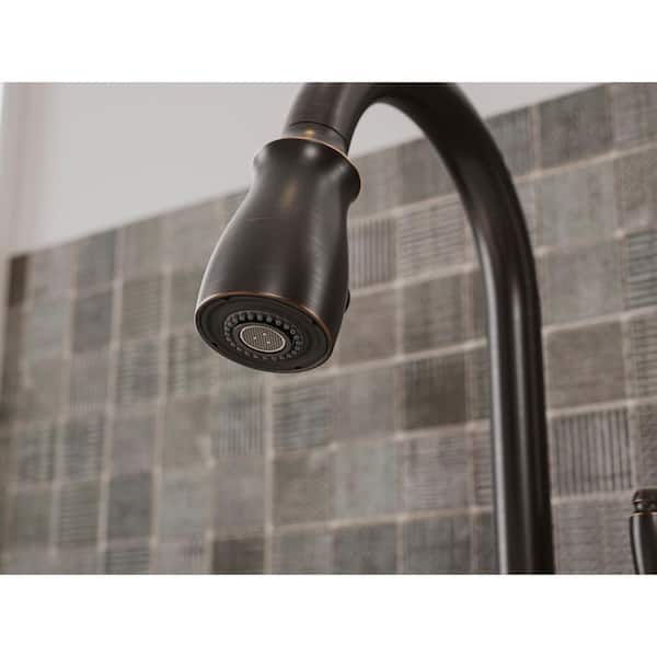 Arsdale Single-Handle Pull-Down Sprayer Kitchen Faucet with Soap/Lotion Dispenser in Oil-Rubbed Bronze