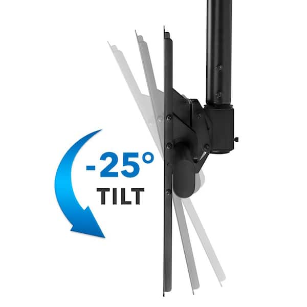 32 in.- 70 in. Large Full Motion TV Ceiling Mount with 25-Degree Tilt, 110 lbs. Load Capacity
