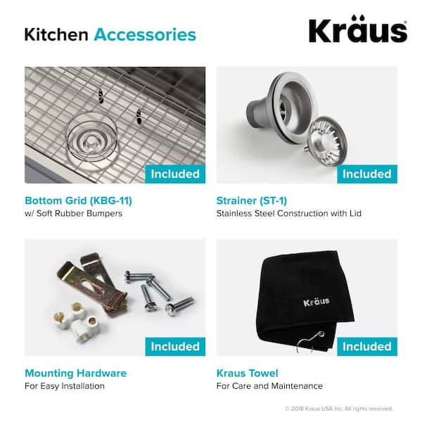 Premier Undermount Stainless Steel 20 in. Single Bowl Kitchen Sink