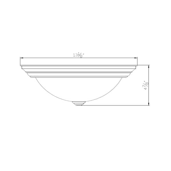 Travis 20-Watt Satin Nickel Integrated LED Flush Mount (2-Pack)
