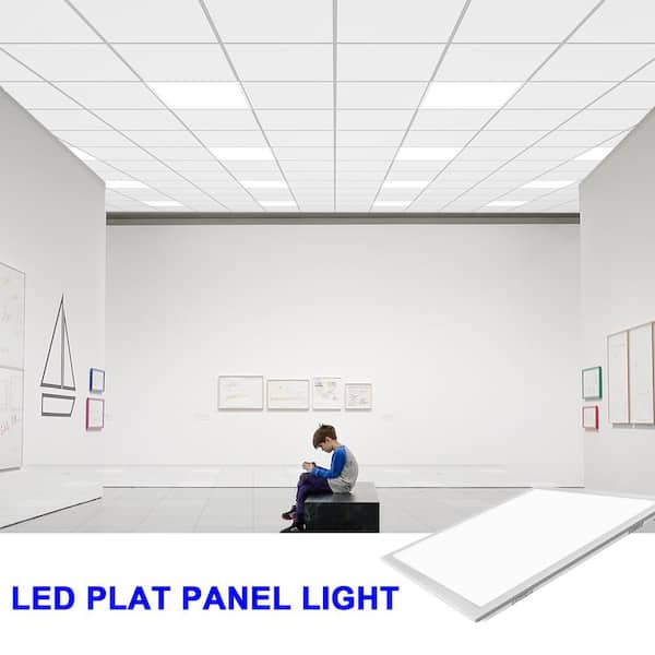 2 ft. x 2 ft. 4750 Lumens LED Back Lit Panel Light, CCT (Set of 2)