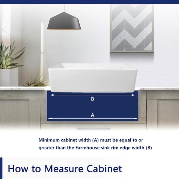 Grove White Fireclay 36 in. L x 18 in. W Rectangular Single Bowl Farmhouse Apron Kitchen Sink with Grid and Strainer