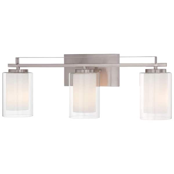 Parsons Studio 3-Light Brushed Nickel Bath Light