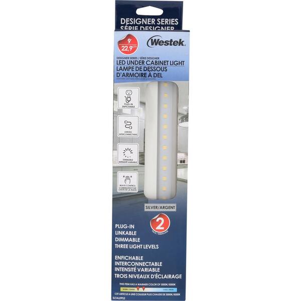 Selta 9 in. LED Aluminum Under Cabinet Light (2-Pack)