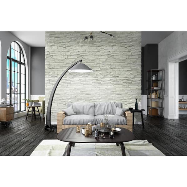 Terrado Veneto Snow 9 in. x 19.5 in. Textured Cement Concrete Look Wall Tile (6 sq. ft./Case)
