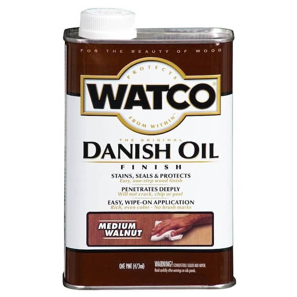 1 Pint Danish Oil in Medium Walnut (4 Pack)