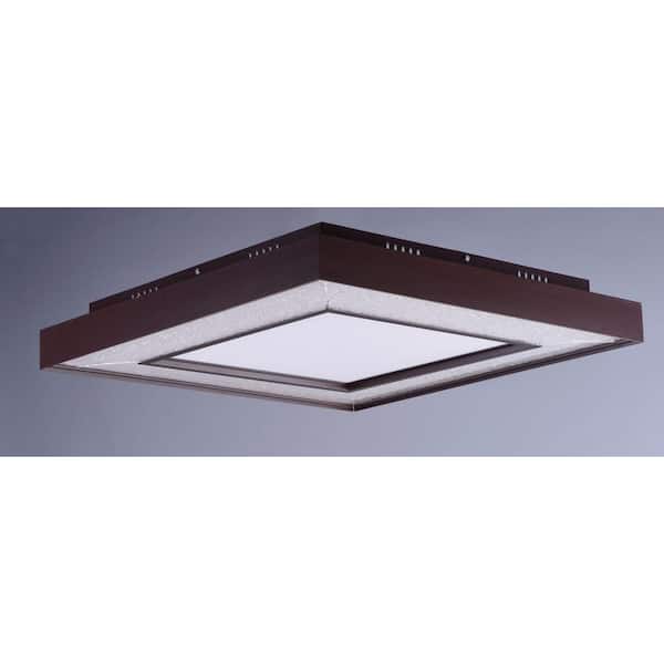 Splendor 23.5 in. Bronze Integrated LED Flushmount Light