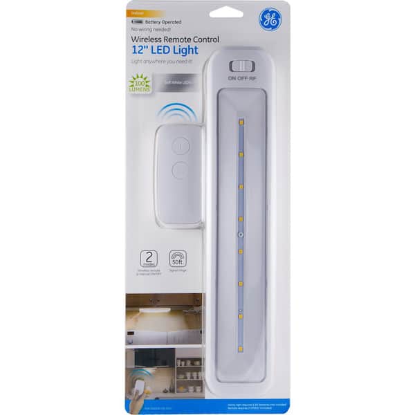 12 in. Battery Operated LED Under Cabinet Light Bar with Wireless Remote Control