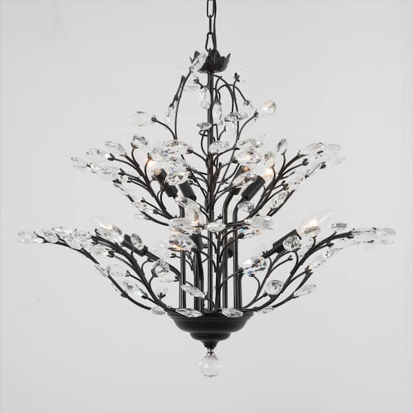 Chicago 8-Light Unique Traditional Chandelier with Crystal Accents