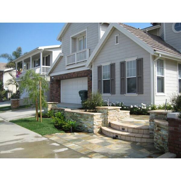 Golden Honey Ledger Panel 6 in. x 24 in. Natural Quartzite Wall Tile (6 sq. ft./case)