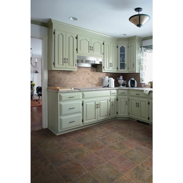 Peacock 16 in. x 16 in. Gauged Slate Floor and Wall Tile (8.9 sq. ft. / case)