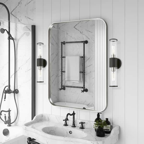 Banca 4.25 in. 2 Light Black Wall Sconce