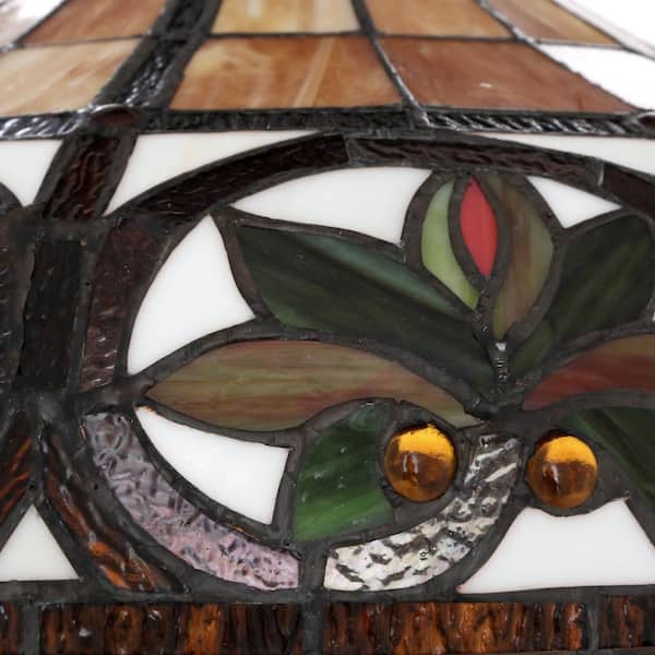 Tiffany 2-Light Sunrise Bronze Pendant Hanging Lamp