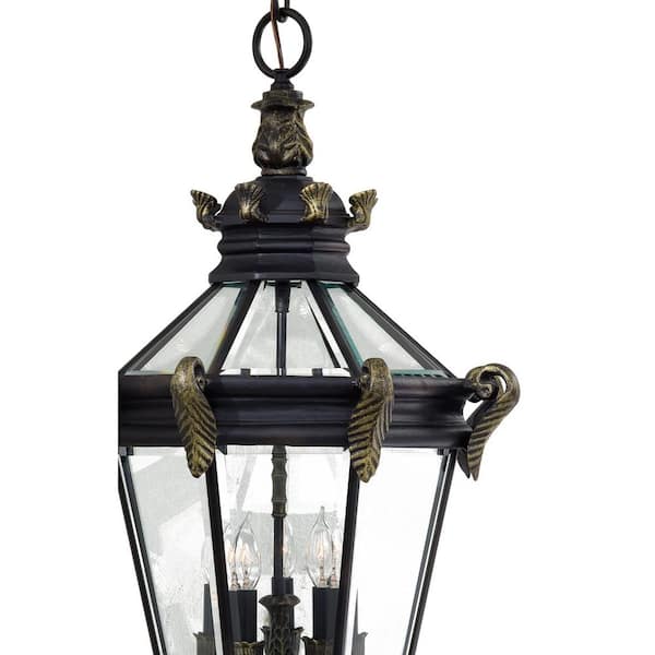 Stratford Hall 5-Light Heritage with Gold Highlights Hanging Fixture