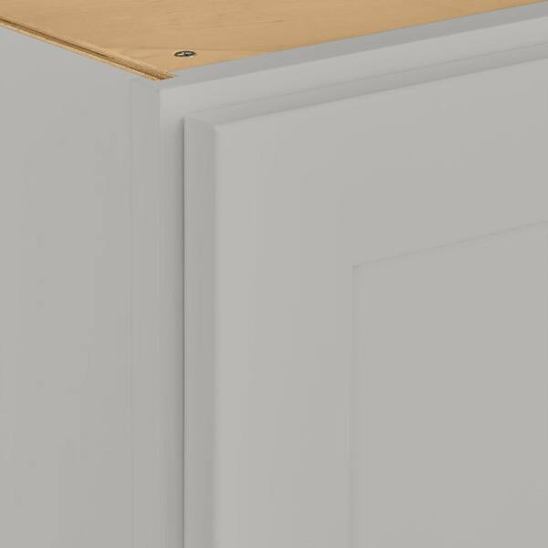 Avondale 27 in. W x 12 in. D x 30 in. H Ready to Assemble Plywood Shaker Wall Kitchen Cabinet in Dove Gray