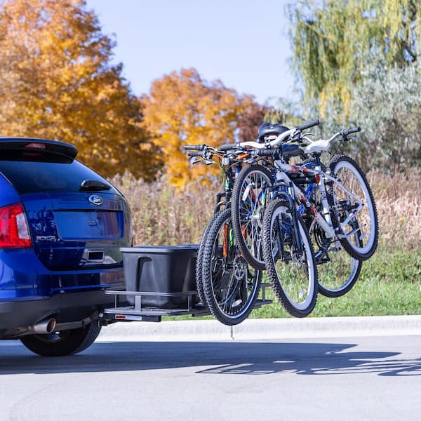 4-Bike Steel Basket Cargo Carrier with Rack