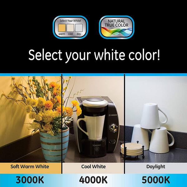 Direct Wire 18 in. LED White Under Cabinet Light (4-Pack)