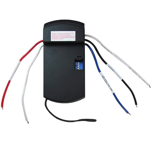 Universal 3-speed Damp Rated Ceiling Fan Remote Control with Dimming Black