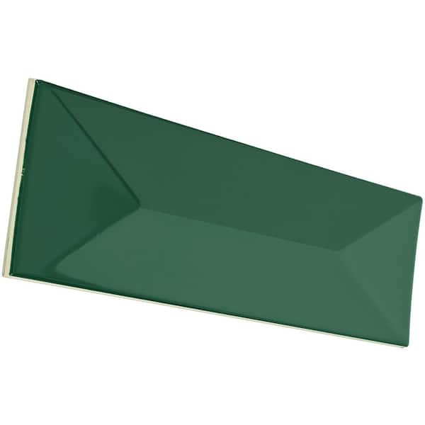 LuxeCraft Cyclade Glossy 4-1/4 in. x 12-7/8 in. Glazed Ceramic Wave Crest Wall Tile (501 sq. ft./Pallet)