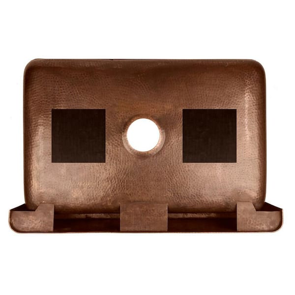 Lange 32 in. Undermount Farmhouse Single Bowl 17 Gauge Antique Copper Kitchen Sink