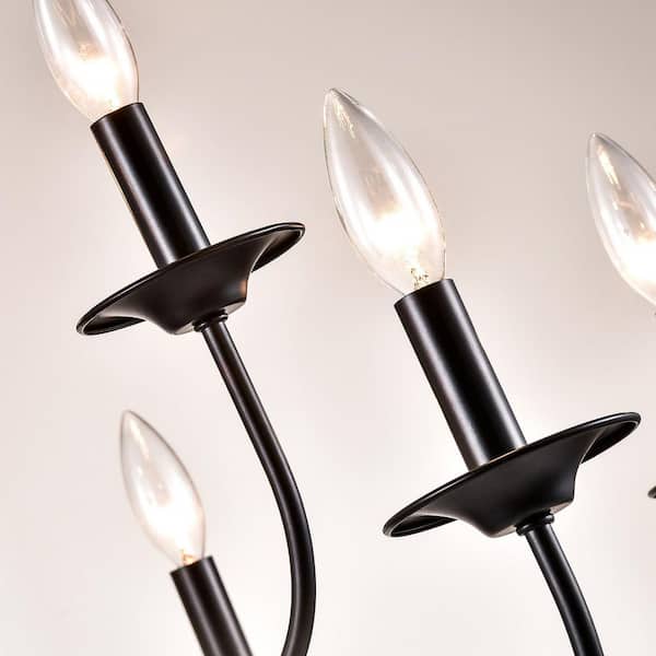 Boise 9-Light Black Candle Style Classic/Traditional Chandelier