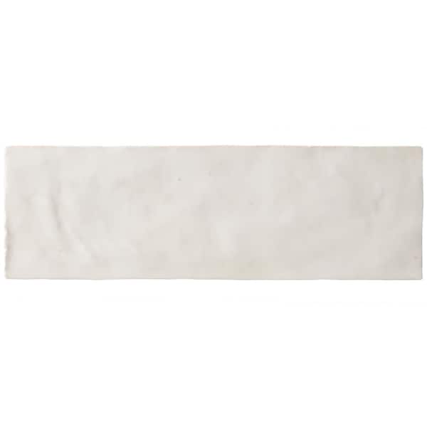 Kingston White 3 in. x 8 in. Glazed Ceramic Wall Tile (5.38 sq. ft./case)