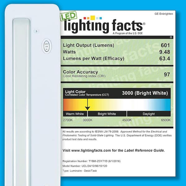 Direct Wire 18 in. LED White Under Cabinet Light (4-Pack)