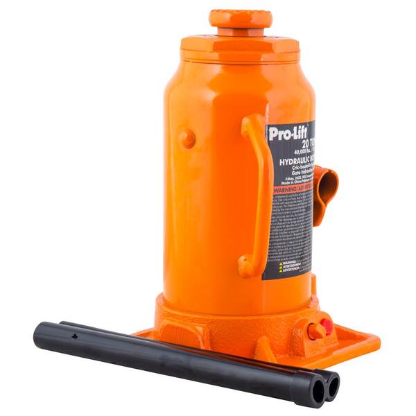 20-Ton Hydraulic Bottle Jack with Pump Handle