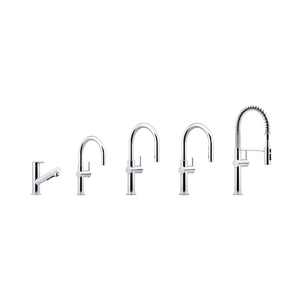 Crue Single-Handle Pull-Out Sprayer Kitchen Faucet in Matte Black