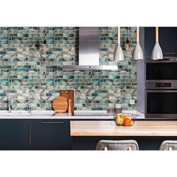 Night Sky 12 in. x 12 in. Glossy Glass Mosaic Tile (1 sq. ft. / each)