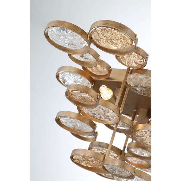 Trento 2-Light Pearl Gold Wall Sconce