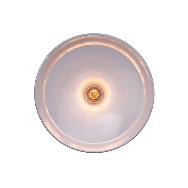 Wilhelm 16 in. 1-Light Black Industrial Farmhouse Pendant Light Fixture with Metal Shade