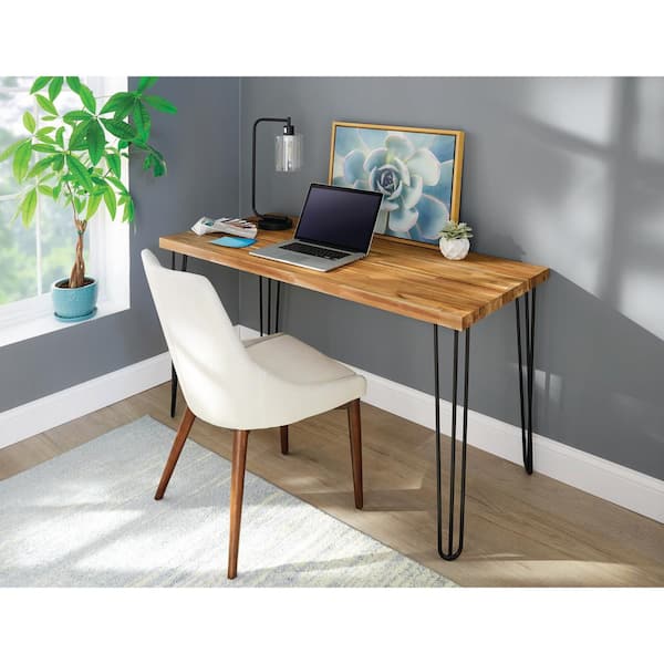 4 ft. L x 25 in. D Unfinished Acacia Butcher Block Countertop in With Standard Edge