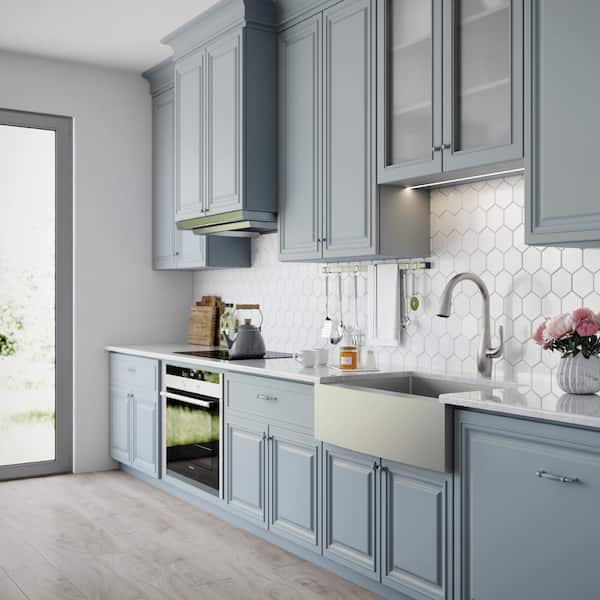 Standart PRO Farmhouse Apron-Front Stainless Steel 33 in. Single Bowl Kitchen Sink