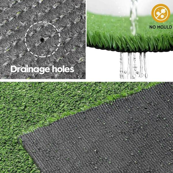 0.4in Pile Height 13 ft. x 105 ft. Green Artificial Grass Turf