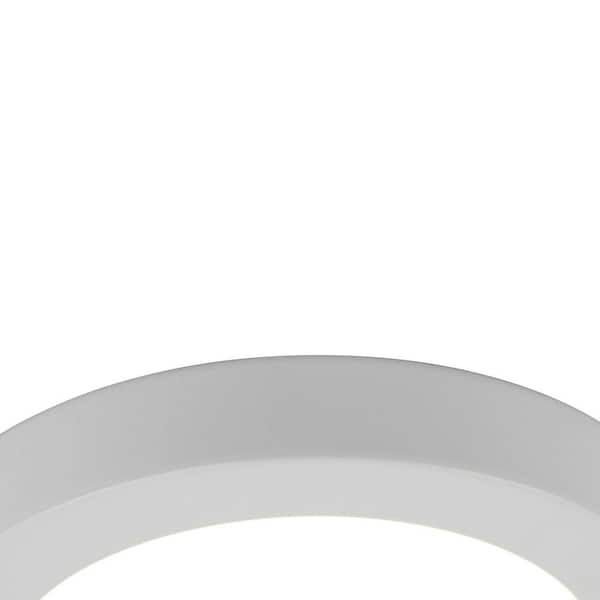 7.2 in. 1-Light White LED Flush Mount