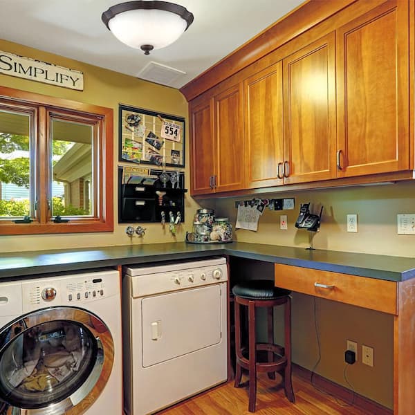 13 in. 120-Watt Equivalent Royal Bronze 3000K CCT LED Ceiling Light Flush Mount with Frosted White Glass Shade